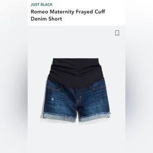 Denim Maternity Shorts